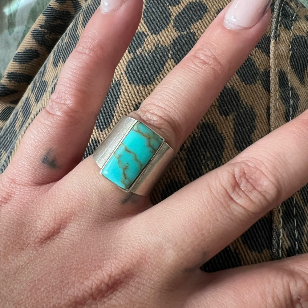Turquoise Sterling Silver Ring size 7